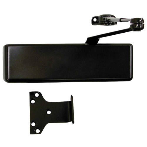 LCN 4040XP-Hw/PA 690 Grade 1 Surface Door Closer Hold Open Arm PA Shoe Push or Pull Side Mounting 120 Degree Swing Adjustable Size 1-6 Plastic Cover Statuary Bronze Finish Non-Handed 4040XP-Hw/PA 690