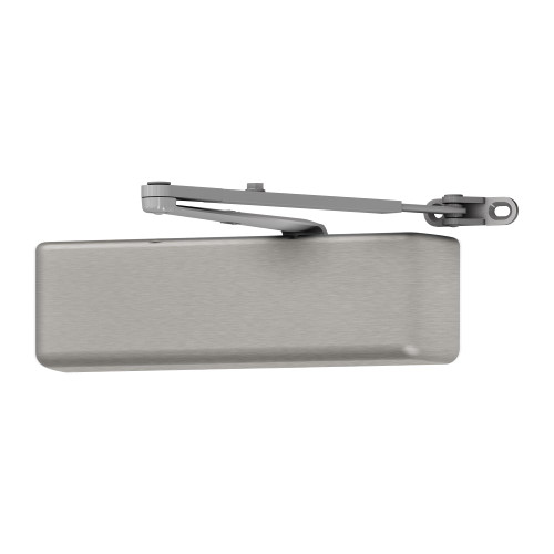 LCN 4040XP-REG RH 652 Grade 1 Surface Door Closer Regular Arm Push or Pull Side Mounting 120 Degree Swing Adjustable Size 1-6 Metal Cover Satin Chromium Plated Finish Right-Handed 4040XP-REG RH 652