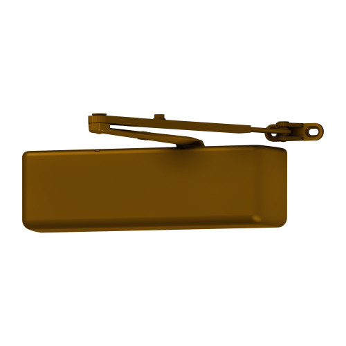 LCN 4040XP-REG 690 Grade 1 Surface Door Closer Regular Arm Push or Pull Side Mounting 120 Degree Swing Adjustable Size 1-6 Plastic Cover Statuary Bronze Painted Finish Non-Handed