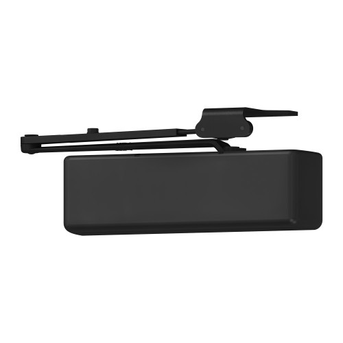 LCN 4040XP-Rw/PA LH 693 MC Grade 1 Surface Door Closer Regular Arm PA Shoe Push or Pull Side Mounting 120 Degree Swing Adjustable Size 1-6 Metal Cover Black Painted Finish Left-Handed