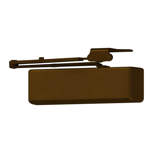 LCN 4040XP-Rw/PA LH 695 MC Grade 1 Surface Door Closer Regular Arm PA Shoe Push or Pull Side Mounting 120 Degree Swing Adjustable Size 1-6 Metal Cover Dark Bronze Painted Finish Left-Handed 4040XP-Rw/PA LH 695 MC