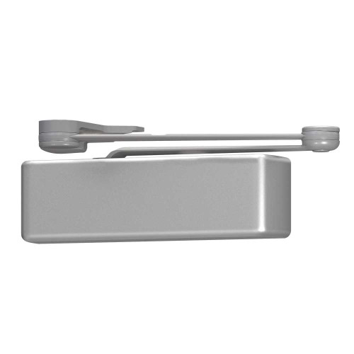 LCN 4040XP-SCUSH RH 689 MC Grade 1 Surface Door Closer Spring Cush Arm Push Side Mounting 110 Degree Swing Adjustable Size 1-6 Metal Cover Aluminum Painted Finish Right-Handed 4040XP-SCUSH RH 689 MC