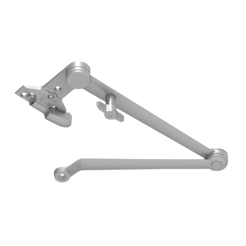 LCN 4050A-3049SCNS 689 4050A Series Grade 1 Spring Cush-N-Stop Hold Open Arm 110 Degree Swing Non-Handed Aluminum Painted Finish