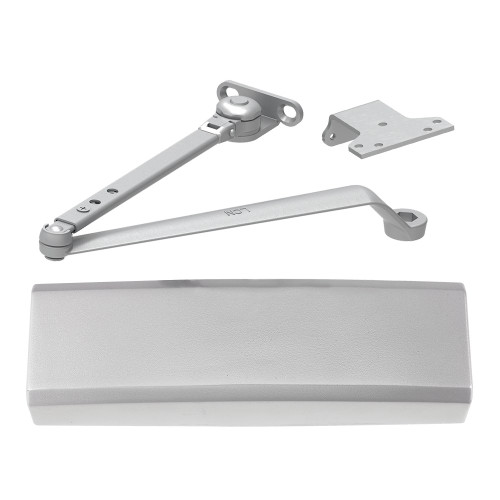 LCN 4050A-HW/PA 689 Hold Open Arm w/62PA Shoe Door Closer Aluminum