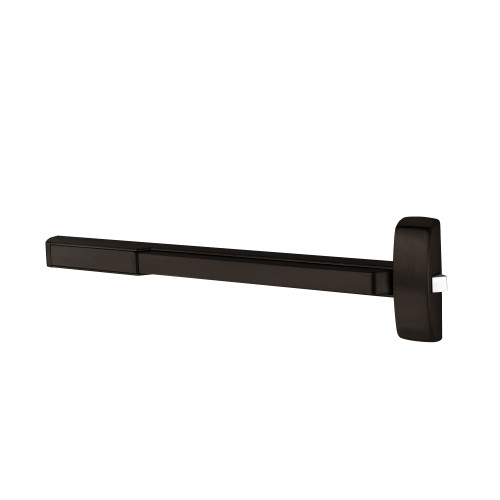 Sargent 1256-PE8810F 10BE Grade 1 Fire Rated Rim Exit Device Wide Stile Pushpad 36 Device Dummy Function For Wood Metal and Aluminum Doors Less Dogging Electric Latch Retraction Dark Oxidized Bronze Finish 1256-PE8810F 10BE