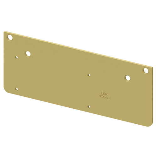 LCN 4110-18 696 Drop Plate Narrow Top Rail or Flush Ceiling Brass Finish