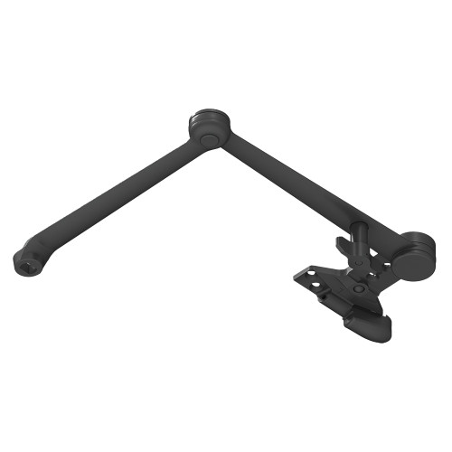 LCN 4110-3049SCNS 693 4110 Series Grade 1 Spring Cush-N-Stop Hold Open Arm 110 Degree Swing Non-Handed Black Painted Finish