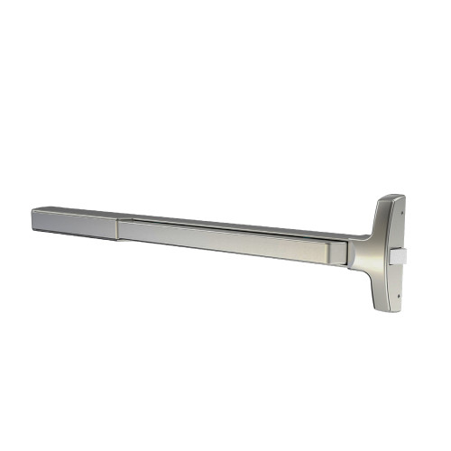 Sargent 1255-PE8510F 32D Grade 1 Fire Rated Rim Exit Device Narrow Stile Pushpad 36 Device Dummy Function For Wood Metal and Aluminum Doors Less Dogging Request to Exit Satin Stainless Steel Finish 1255-PE8510F 32D