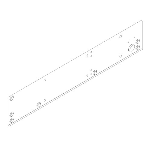 LCN 4310ME-18 RH 689 Drop Plate Narrow Top Rail or Flush Ceiling Right Hand Aluminum