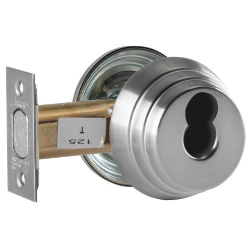 Arrow E71-IC 26D Grade 2 Single Cylinder Deadlock SFIC Prep Less Core Satin Chrome Finish Field Reversible E71-IC 26D
