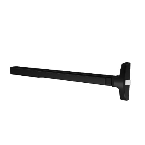 Sargent 1256-PE8510F BSP Grade 1 Fire Rated Rim Exit Device Narrow Stile Pushpad 36 Device Dummy Function For Wood Metal and Aluminum Doors Less Dogging Electric Latch Retraction Black Suede Powder Coat Finish 1256-PE8510F BSP