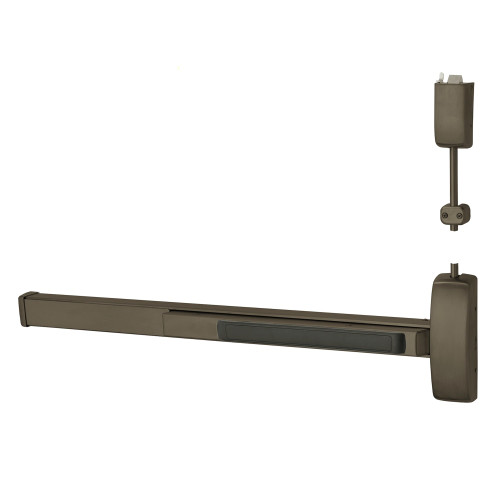 Sargent 56-NB8743G LHR 10BE Grade 1 Surface Vertical Rod Exit Device Wide Stile Pushpad 48 Device 84 Door Height Classroom Function Less Bottom Rod Electric Latch Retraction Less Dogging Dark Oxidized Bronze Finish Left Hand Reverse Sargent 56-NB8743G LHR 10BE Grade 1 Surface Vertical Rod Exit Device Wide Stile Pushpad 48 Device 84 Door Height Classroom Function Less Bottom Rod Electric Latch Retraction Less Dogging Dark Oxidized Bronze Finish Left Hand Reverse