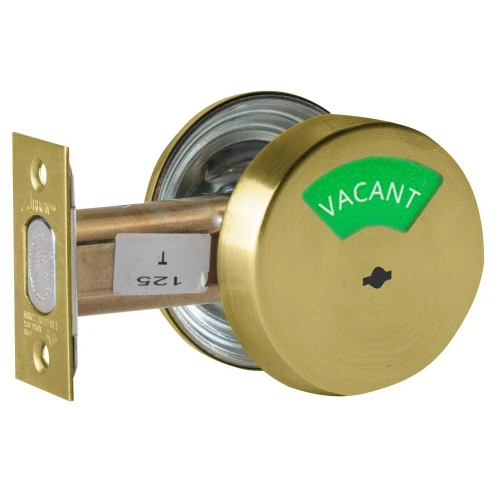 Arrow E50 4 Grade 2 Indicator Deadlock Non-keyed Satin Brass Finish Field Reversible E50 4