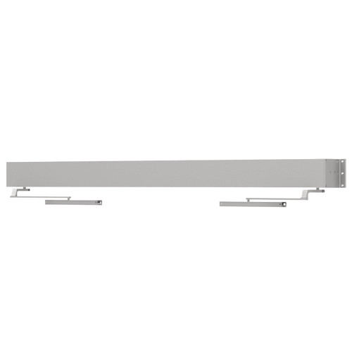 LCN 9553-STD2 72 628 Grade 1 Surface Mounted Electromechanical Senior Swing Double Simultaneous Door Operator 72 Header Slide Track Arm Standard Pull Side Mounted 60 - 87 Combined Door 90 Deg Swing Machine Screws Satin Aluminum Clear Anodized Finish 9553-STD2 72 628