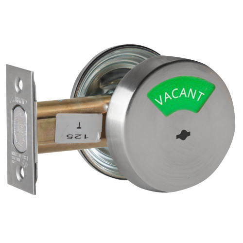 Arrow E50 26D Grade 2 Indicator Deadlock Non-keyed Satin Chrome Finish Field Reversible