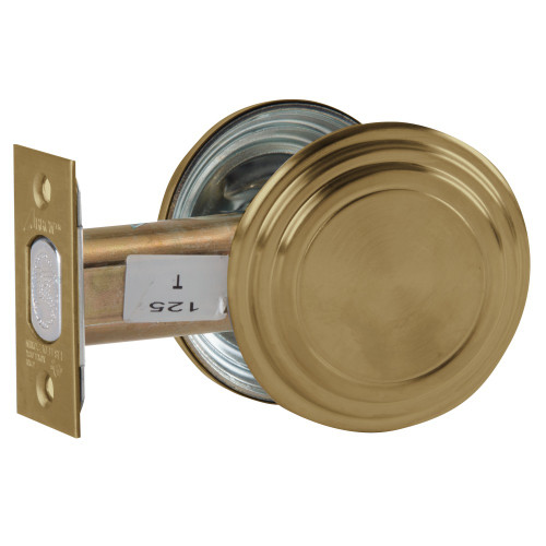 Arrow E60 5A Grade 2 Exit Deadlock Non-keyed Satin Brass Blackened Satin Relieved Clear Coated Finish Field Reversible