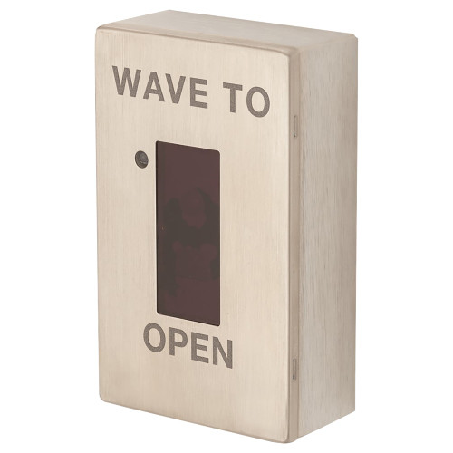 Locknetics WS-200 Wave Sense Switch Wave To Open Single Gang Plate Satin Stainless Steel