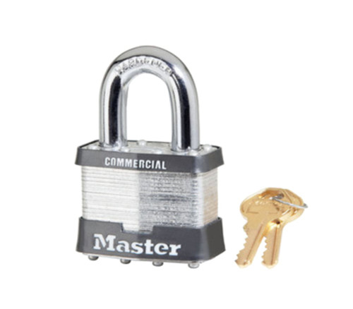 Master Lock Company 176 Set-Your-Own 4-Digit Combination 2 In Wide Solid Brass Case 1 In Tall 5/16 In Diameter Hardened Steel Shackle Optional Key Override 