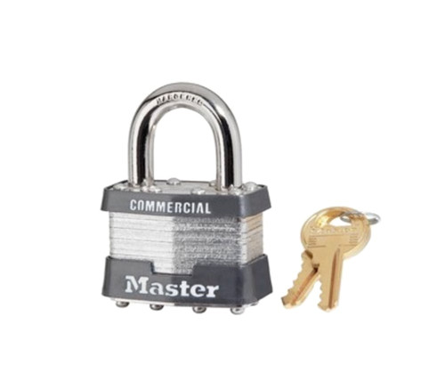 Master Lock Company 1KA 2173 1-3/4 Wide Laminated Steel Body 15/16 Tall 5/16 Diameter Hardened Steel Shackle Non-Rekeyable 4-Pin Cylinder Keyed Alike 2173 1KA 2173
