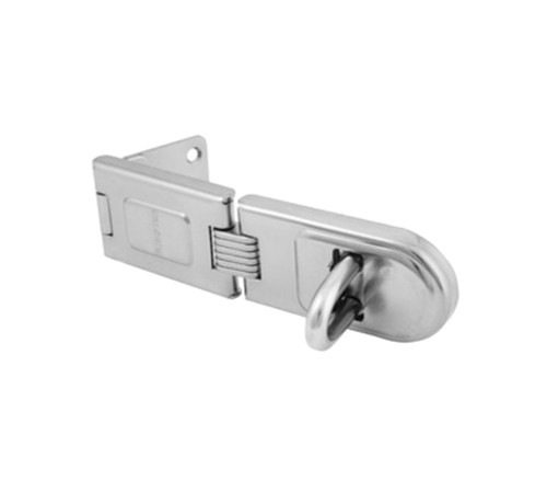 Master Lock Company 720DPF 6-1/4 In Hardened Steel Single Hasp Shackle Diameter up to 7/16 In Zinc Plated Mounting Hardware Included 