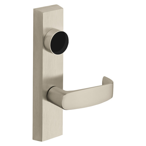 Sargent LC-743-4 ETL LHRB 15 Grade 1 Exit Device Trim Classroom Function Freewheeling Trim Key Outside Unlocks/Locks Trim For Concealed Vertical Rod 8400 8600 Series Devices Less Cylinder L Lever LHR Satin Nickel Plated Clear Coated