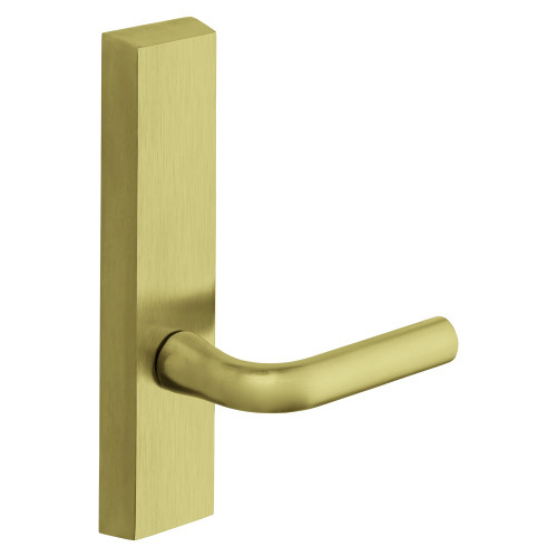 Sargent 740-6 ETW LHRB 4 Grade 1 Exit Device Trim Dummy Freewheeling Trim - No Outside Operation For LP8600 LR8600 and LS8600 Series Devices W Lever LHR Satin Brass