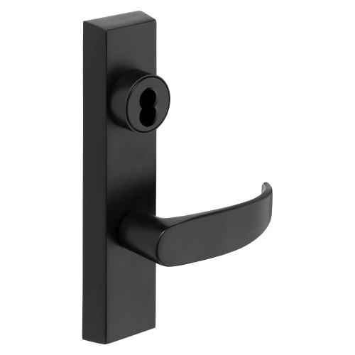 Sargent 70-743-8 ETP LHRB BSP Grade 1 Exit Device Trim Classroom Function Freewheeling Trim Key Outside Unlocks/Locks Trim For Rim 8800 and NB8700 Series Devices SFIC Prep Less Core P Lever LHR Black Suede Powder Coat