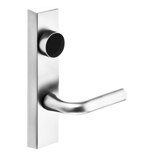 Sargent LC-743-6 ETW LHRB 14 Grade 1 Exit Device Trim Classroom Function Freewheeling Trim Key Outside Unlocks/Locks Trim For LP8600 LR8600 and LS8600 Series Devices Less Cylinder W Lever LHR Bright Nickel Plated Clear Coated