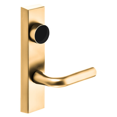Sargent LC-743 ETW LHRB 9 Grade 1 Exit Device Trim Classroom Function Freewheeling Trim Key Outside Unlocks/Locks Trim For Surface Vertical Rod and Mortise 8700 8900 Series Devices Less Cylinder W Lever LHR Bright Bronze Clear Coated