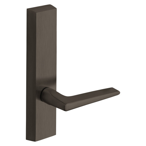Sargent 740-6 ETF LHRB 10BE Grade 1 Exit Device Trim Dummy Freewheeling Trim - No Outside Operation For LP8600 LR8600 and LS8600 Series Devices F Lever LHR Dark Oxidized Bronze