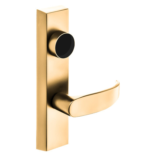 Sargent LC-743 ETP LHRB 9 Grade 1 Exit Device Trim Classroom Function Freewheeling Trim Key Outside Unlocks/Locks Trim For Surface Vertical Rod and Mortise 8700 8900 Series Devices Less Cylinder P Lever LHR Bright Bronze Clear Coated
