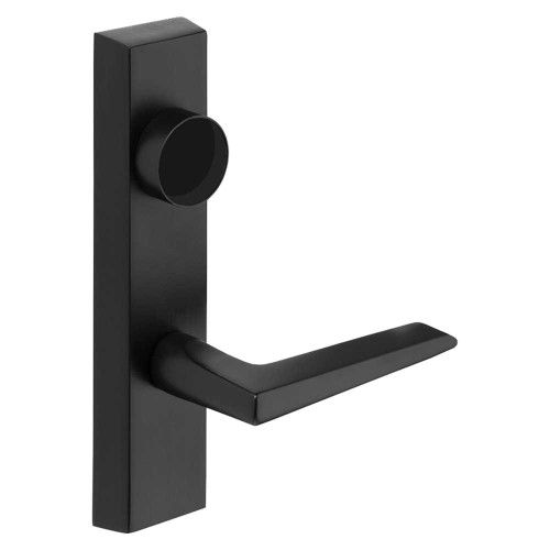 Sargent LC-743-8 ETF RHRB BSP Grade 1 Exit Device Trim Classroom Function Freewheeling Trim Key Outside Unlocks/Locks Trim For Rim 8800 and NB8700 Series Devices Less Cylinder F Lever RHR Black Suede Powder Coat LC-743-8 ETF RHRB BSP