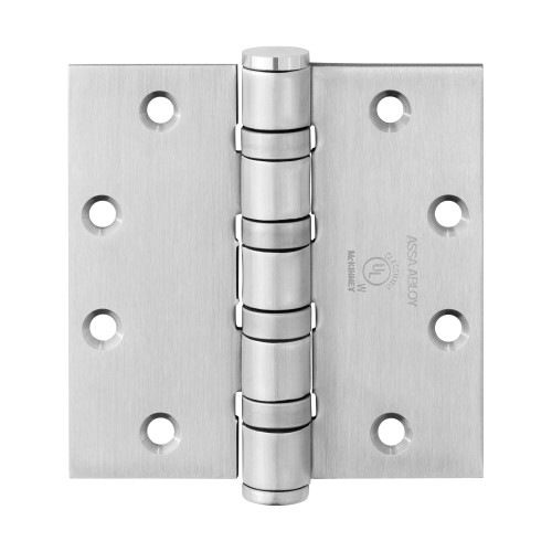 McKinney T4A3386 6X6 26D Full Mortise Hinge 5-Knuckle Heavy Weight 6 by 6 Square Corner Satin Chrome Finish
