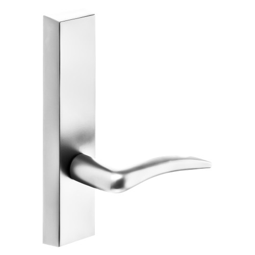 Sargent 740-4 ETA RHRB 14 Grade 1 Exit Device Trim Dummy Freewheeling Trim - No Outside Operation For Concealed Vertical Rod 8400 8600 Series Devices A Lever RHR Bright Nickel Plated Clear Coated