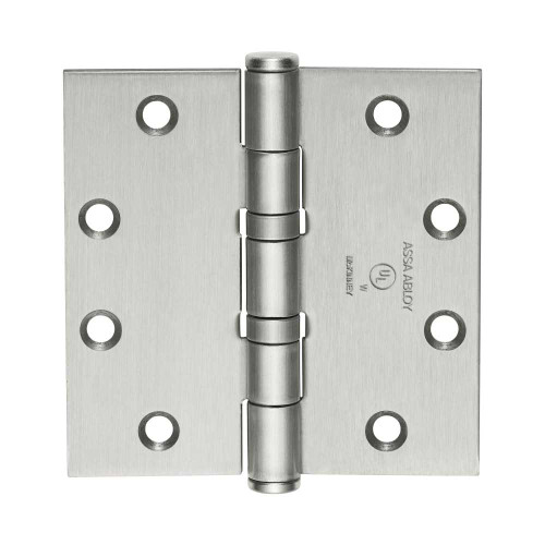McKinney TA2314 4X4 32D Full Mortise Hinge 5-Knuckle Standard Weight 4 by 4 Square Corner Satin Stainless Steel Finish TA2314 4X4 32D