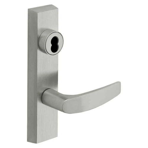 Sargent 70-706-4 ETB RHRB 26D Grade 1 Exit Device Trim Storeroom Function Key Unlocks Trim Trim Retracts Latch/Trim Relocks when Key is Removed For Concealed Vertical Rod 8400 8600 Series Devices SFIC Prep Less Core B Lever RHR Satin Chrome 70-706-4 ETB RHRB 26D