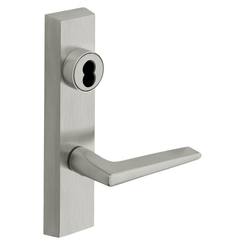 Sargent 70-706-4 ETF RHRB 26D Grade 1 Exit Device Trim Storeroom Function Key Unlocks Trim Trim Retracts Latch/Trim Relocks when Key is Removed For Concealed Vertical Rod 8400 8600 Series Devices SFIC Prep Less Core F Lever RHR Satin Chrome