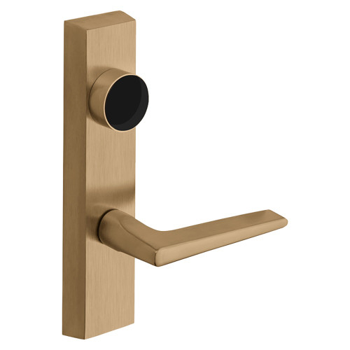 Sargent LC-713 ETF RHRB 10 Grade 1 Exit Device Trim Classroom Function Key Outside Unlocks/Locks Trim For Surface Vertical Rod and Mortise 8700 8900 Series Devices Less Cylinder F Lever RHR Satin Bronze Clear Coated