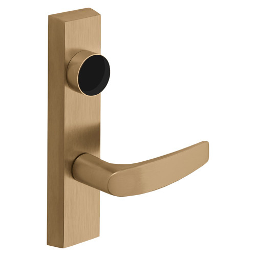 Sargent LC-706-8 ETB RHRB 10 Grade 1 Exit Device Trim Storeroom Function Key Unlocks Trim Trim Retracts Latch/Trim Relocks when Key is Removed For Rim 8800 and NB8700 Series Devices Less Cylinder B Lever RHR Satin Bronze Clear Coated