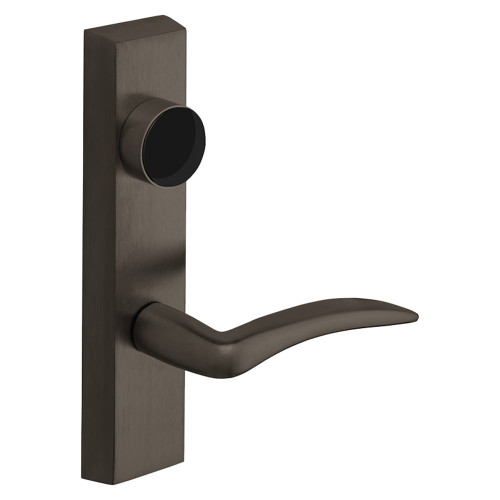 Sargent LC-706-6 ETA LHRB 10BE Grade 1 Exit Device Trim Storeroom Function Key Unlocks Trim Trim Retracts Latch/Trim Relocks when Key is Removed For LP8600 LR8600 and LS8600 Series Devices Less Cylinder A Lever LHR Dark Oxidized Bronze