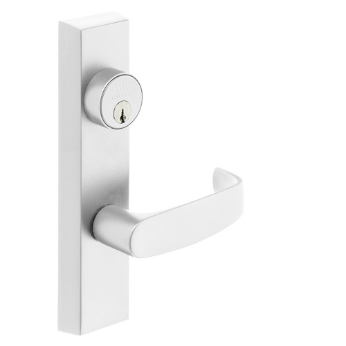 Sargent 775 ETL 12V LHRB WSP Grade 1 Electrified Exit Device Trim Fail Safe Power Off Unlocks Lever Key Retracts Latch For Surface Vertical Rod and Mortise 8700 8900 Series Devices 1-3/4 In Mortise Cylinder L Lever 12V LHR White Suede Powder Coat 775 ETL 12V LHRB WSP