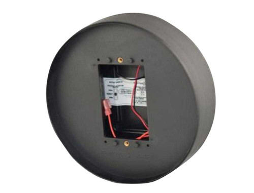 MS Sedco CP/TX-R6 CP/TX Wall Mount Transmitter 6 Round Complete with Transmitter Integrated Signal Enhancing Antennas Wire Harness and 9V Battery Installed in a Surface Mounting Box CP/TX-R6