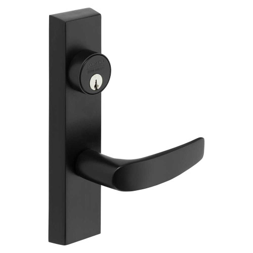 Sargent 776-8 ETB 12V LHRB BSP Grade 1 Electrified Exit Device Trim Fail Secure Power Off Locks Lever Key Retracts Latch For Rim 8800 and NB8700 Series Devices Rim Cylinder B Lever 12V LHR Black Suede Powder Coat 776-8 ETB 12V LHRB BSP