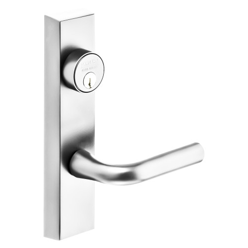 Sargent 776-8 ETW 12V RHRB 14 Grade 1 Electrified Exit Device Trim Fail Secure Power Off Locks Lever Key Retracts Latch For Rim 8800 and NB8700 Series Devices Rim Cylinder W Lever 12V RHR Bright Nickel Plated Clear Coated