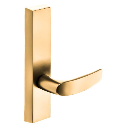 Sargent 740-4 ETB RHRB 9 Grade 1 Exit Device Trim Dummy Freewheeling Trim - No Outside Operation For Concealed Vertical Rod 8400 8600 Series Devices B Lever RHR Bright Bronze Clear Coated 740-4 ETB RHRB 9