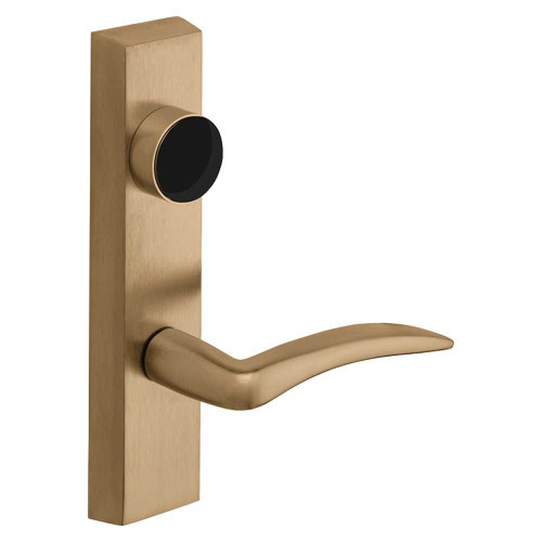 Sargent LC-744 ETA LHRB 10 Grade 1 Exit Device Trim Freewheeling Trim Key Retracts Latch For Surface Vertical Rod and Mortise 8700 8900 Series Devices Less Cylinder A Lever LHR Satin Bronze Clear Coated LC-744 ETA LHRB 10