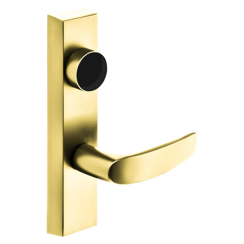 Sargent LC-716 ETB LHRB 3 Grade 1 Exit Device Trim Classroom Security Function Key Outside Retracts Latch Key Inside Unlocks/Locks Outside Trim For Surface Vertical Rod and Mortise 8700 8900 Series Devices Less Cylinder B Lever LHR Bright Brass