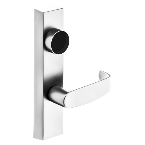 Sargent LC-716 ETL LHRB 26 Grade 1 Exit Device Trim Classroom Security Function Key Outside Retracts Latch Key Inside Unlocks/Locks Outside Trim For Surface Vertical Rod and Mortise 8700 8900 Series Devices Less Cylinder L Lever LHR Bright Chrome