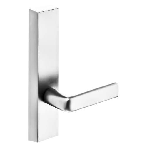 Sargent 710-4 ETE LHRB 14 Grade 1 Exit Device Trim Dummy For Concealed Vertical Rod 8400 8600 Series Devices E Lever LHR Bright Nickel Plated Clear Coated