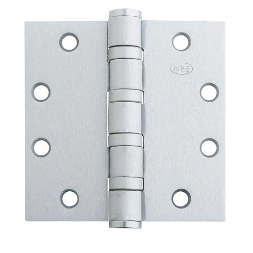 IVES 5BB1HW 5.0X5.0 630 5-Knuckle Ball Bearing Hinge Heavy Weight 5 x 5 Satin Stainless Steel Finish 5BB1HW 5.0X5.0 630